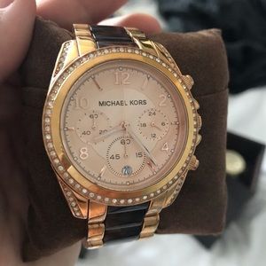 Michael Kors Rose Gold and Tortoise Women’s Watch